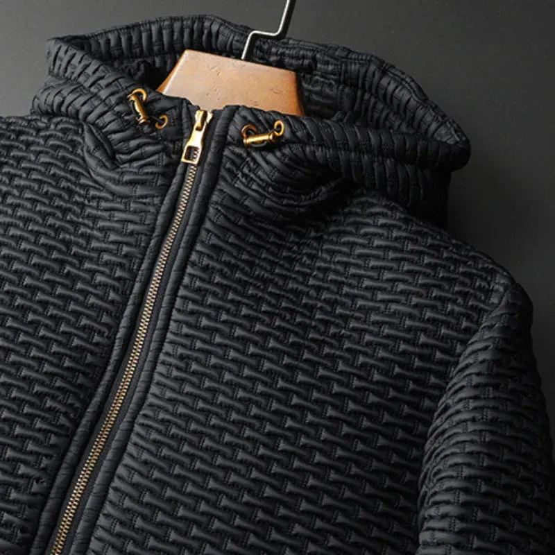 Black Micro-Quilted Jacket