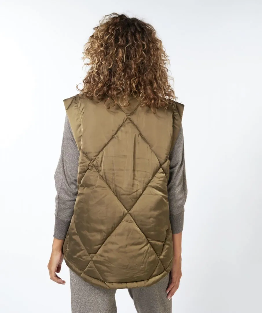 EQ37504 Short Quilted Vest