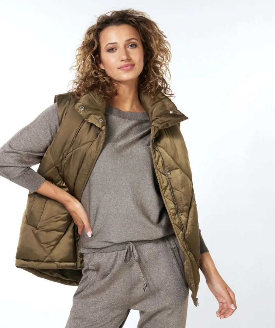 EQ37504 Short Quilted Vest