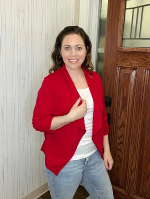 Get Used To It Blazer In Red FINAL SALE