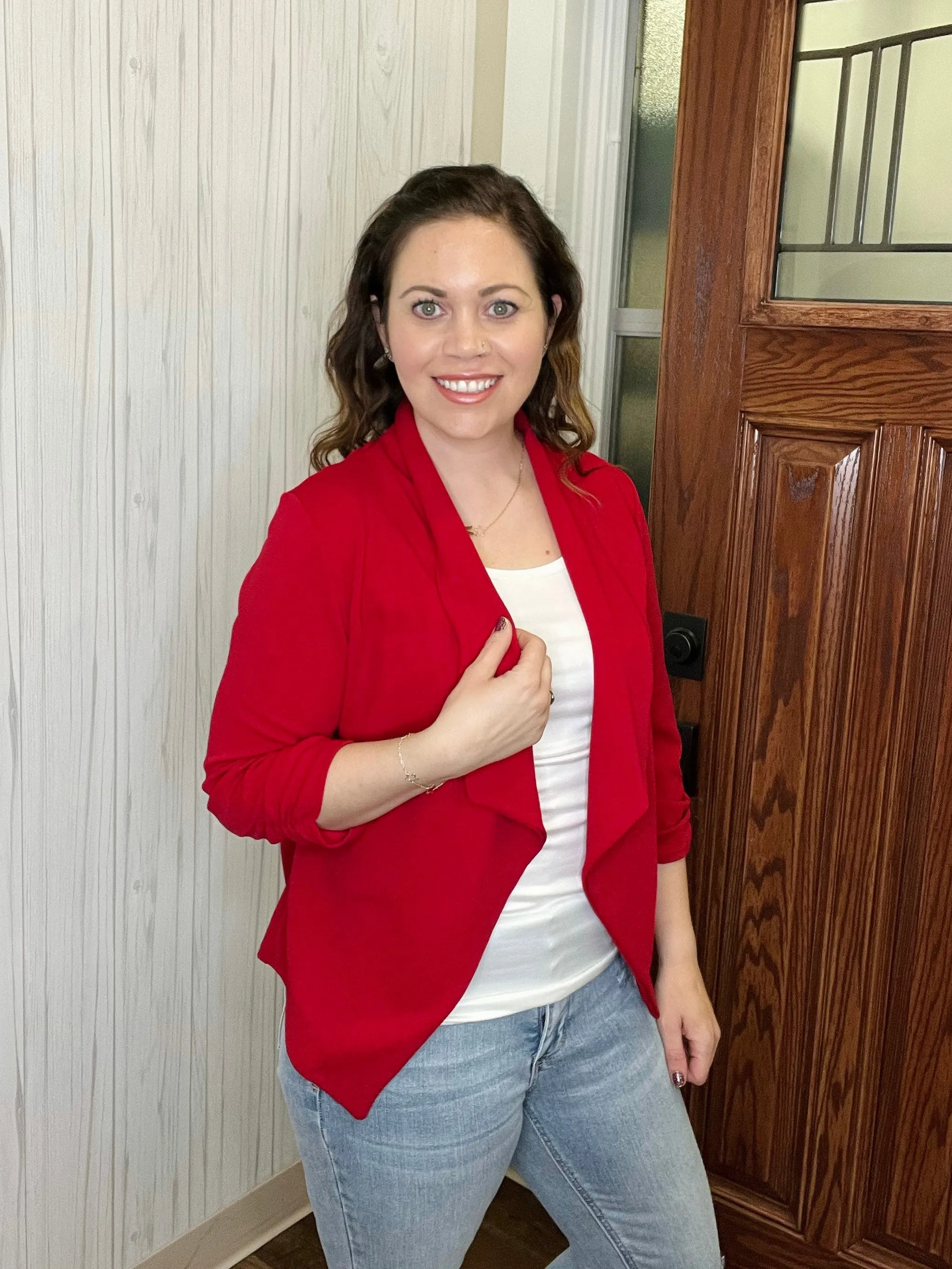 Get Used To It Blazer In Red FINAL SALE