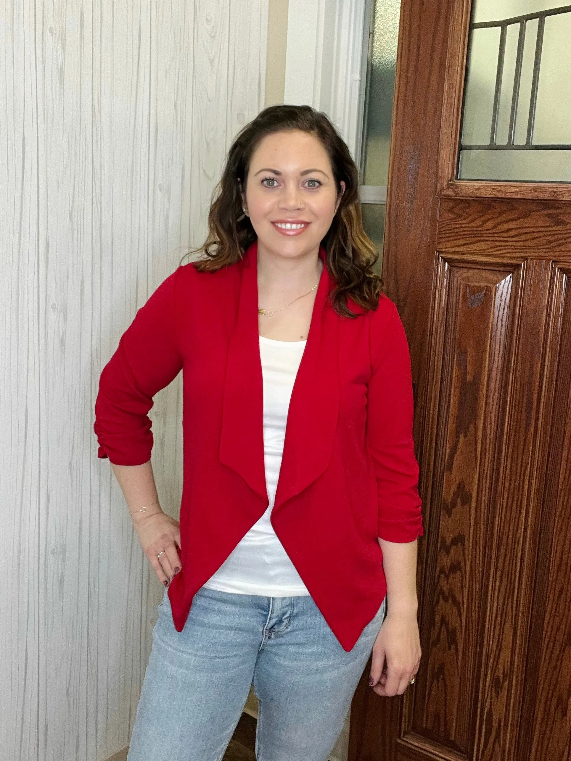Get Used To It Blazer In Red FINAL SALE
