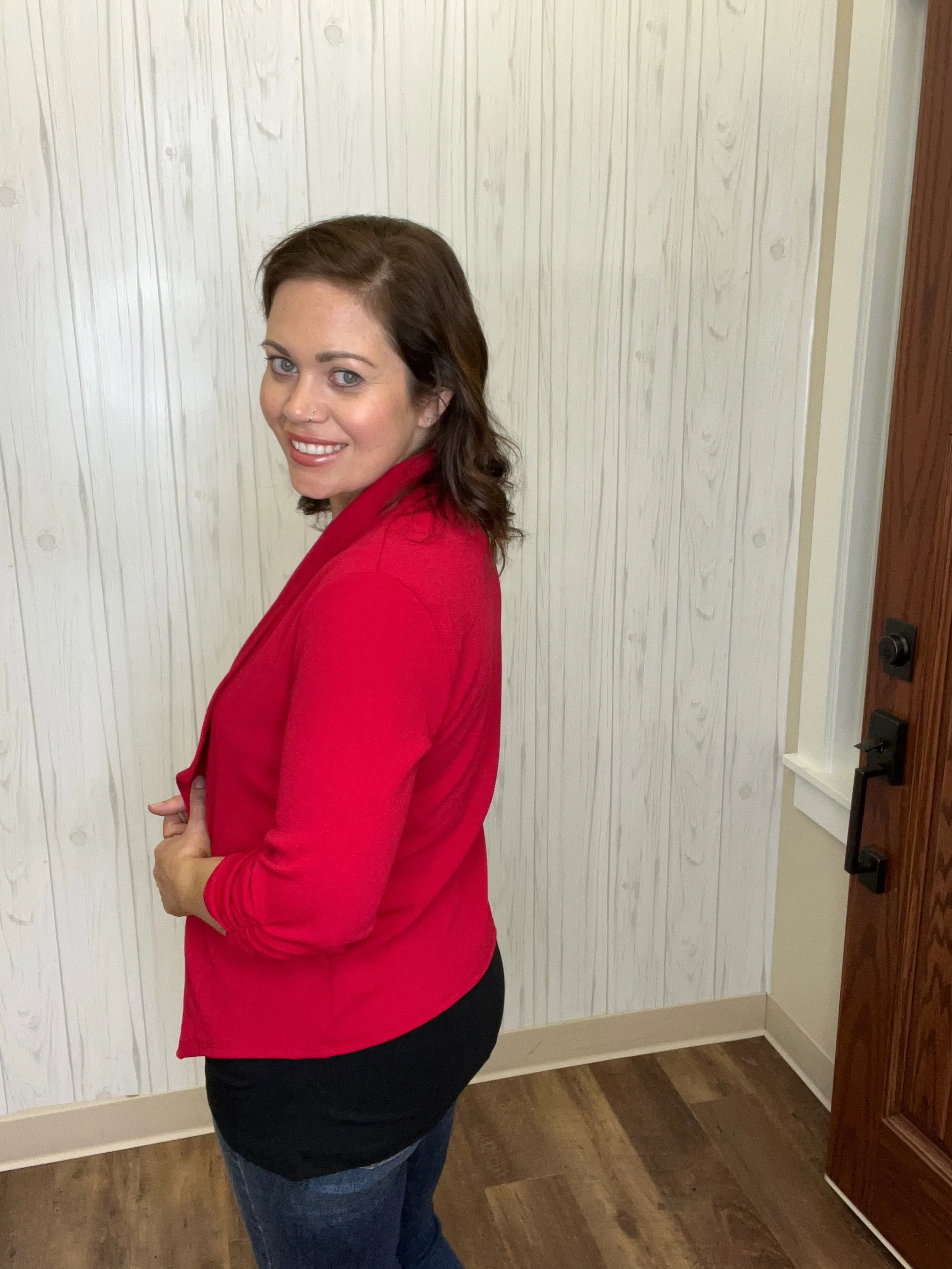 Get Used To It Blazer In Red FINAL SALE