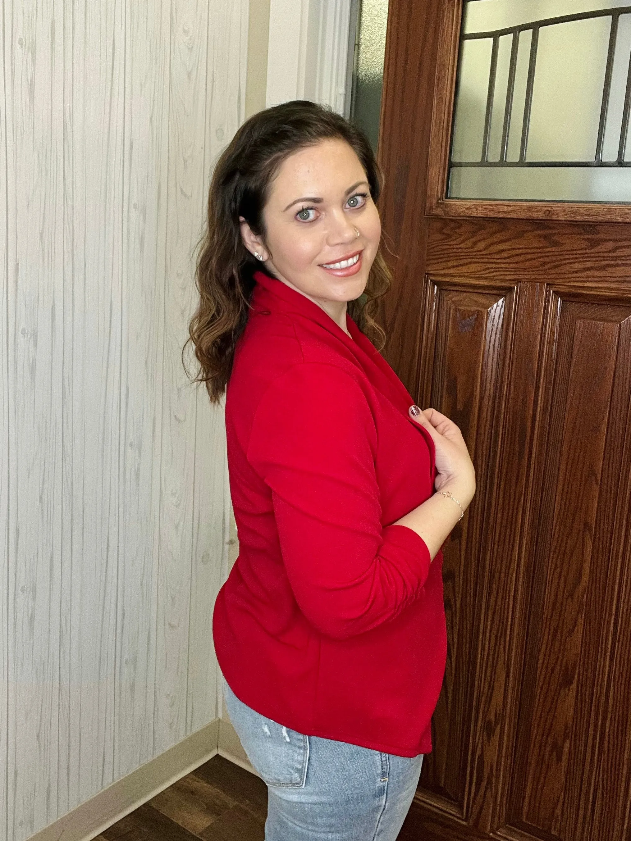Get Used To It Blazer In Red FINAL SALE