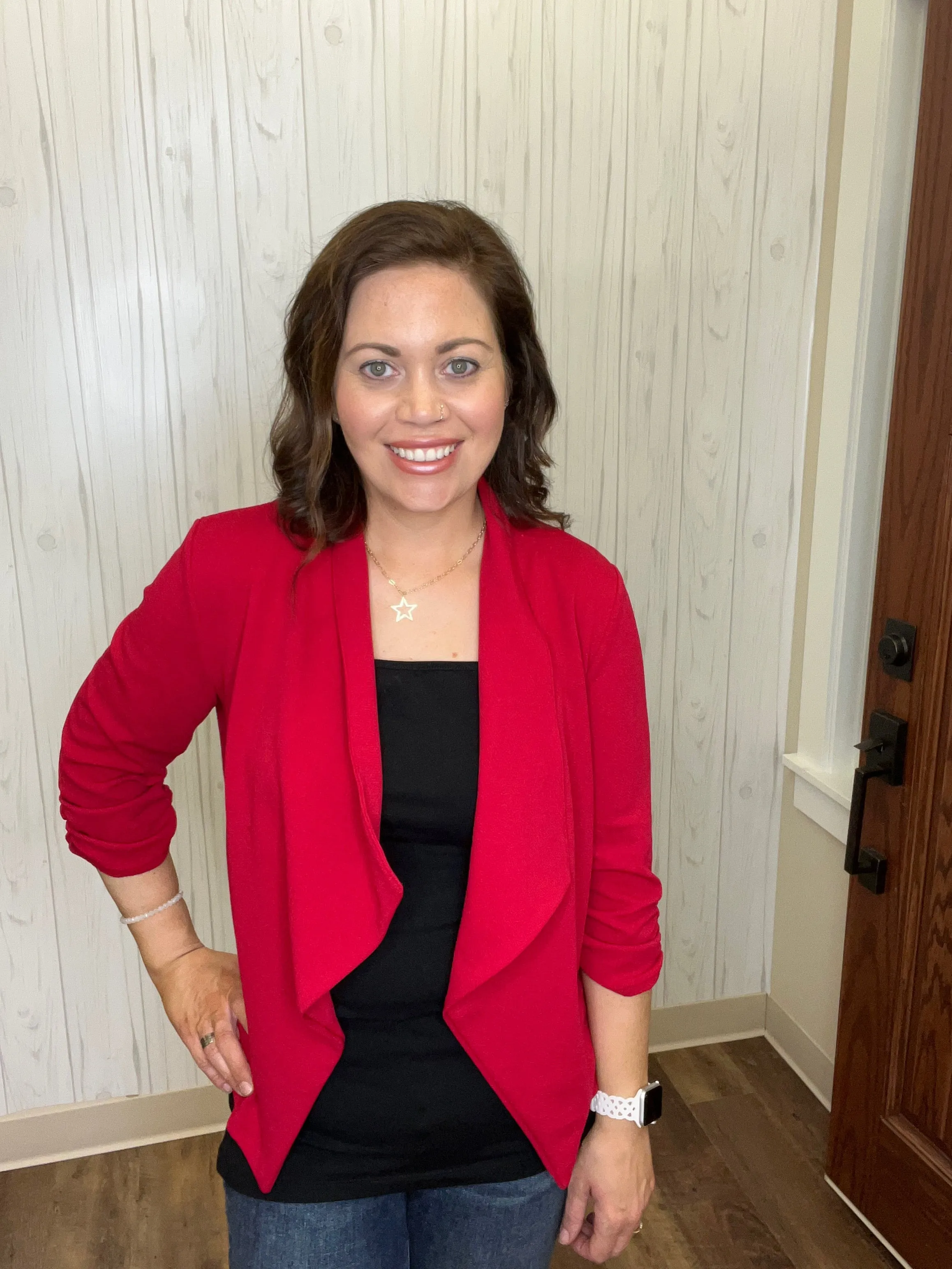 Get Used To It Blazer In Red FINAL SALE