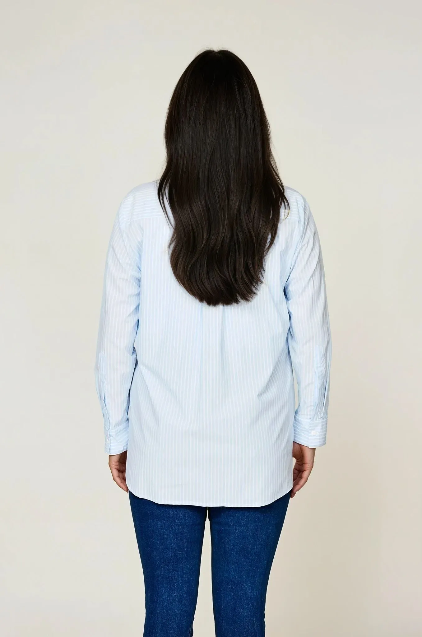 Positano Shirt Blue & White Stripe