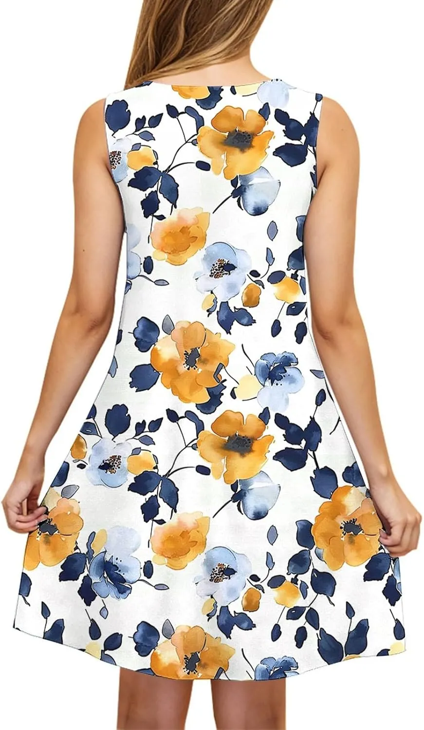 Women's 2025 Summer Casual Floral Boho Dress Elegant Halter Flowy Ruffle Midi Dress Sundresses Casual Beach Dresses